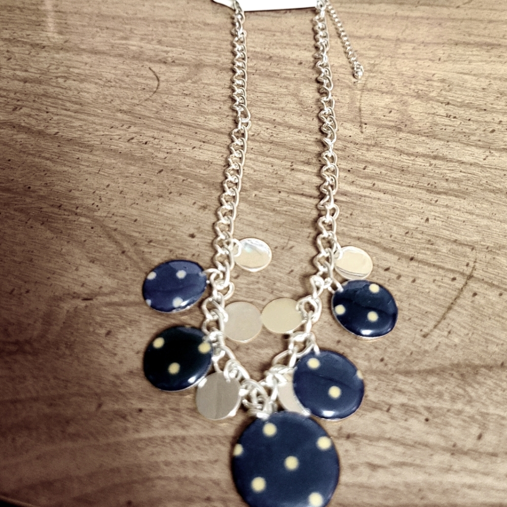 Blue Circled Necklace